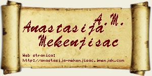 Anastasija Mekenjišac vizit kartica